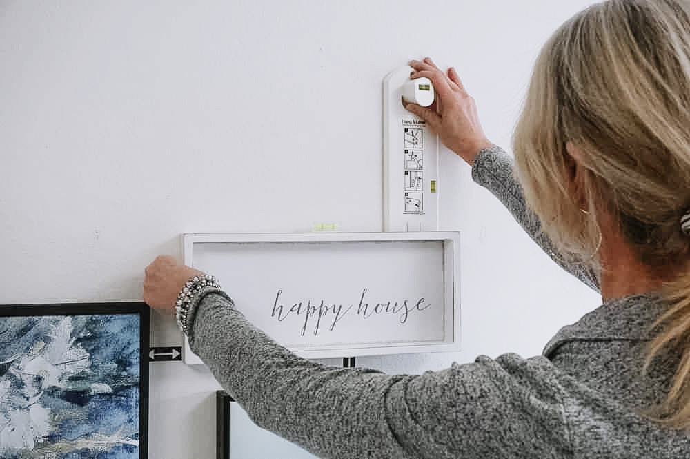 How to Hang Pictures with Two Sawtooth Hooks UTR Decorating