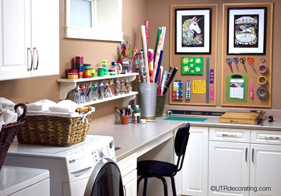 Dual Purpose Room For Laundry and Craft Projects – UTR Decorating