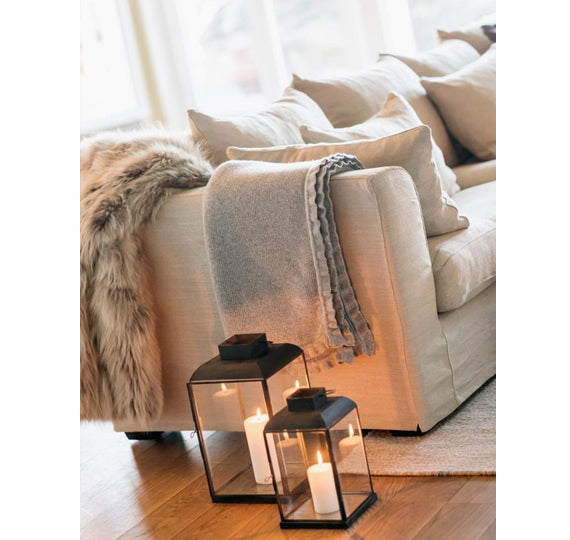 How to drape a throw blanket on a sofa UTR Decorating