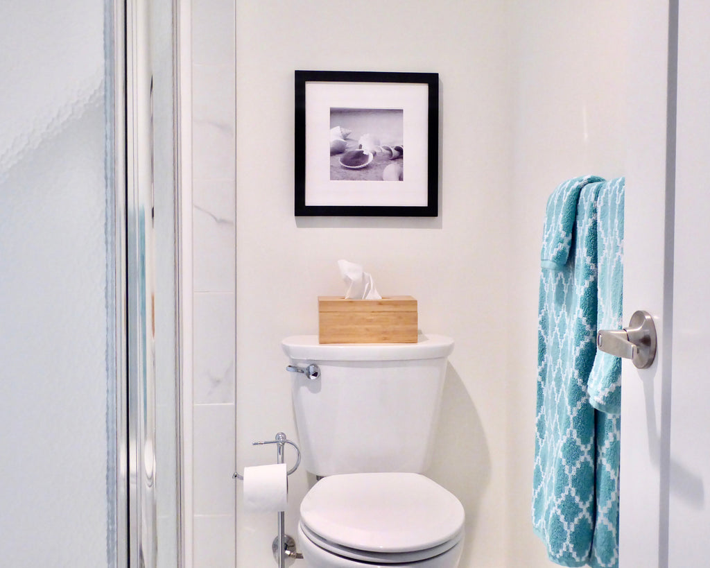 Is it OK to hang pictures in a bathroom? | UTR Decorating