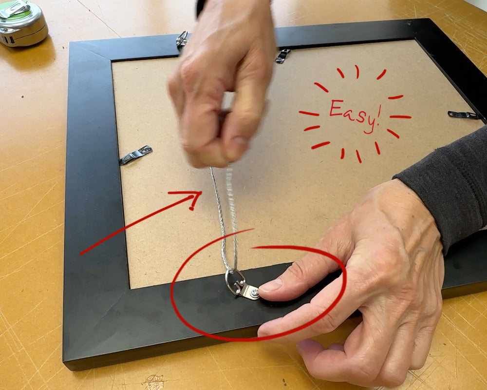How to add picture wire on your frame