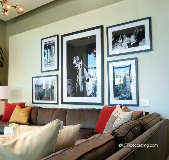 What to hang above a sectional sofa | UTR Decorating