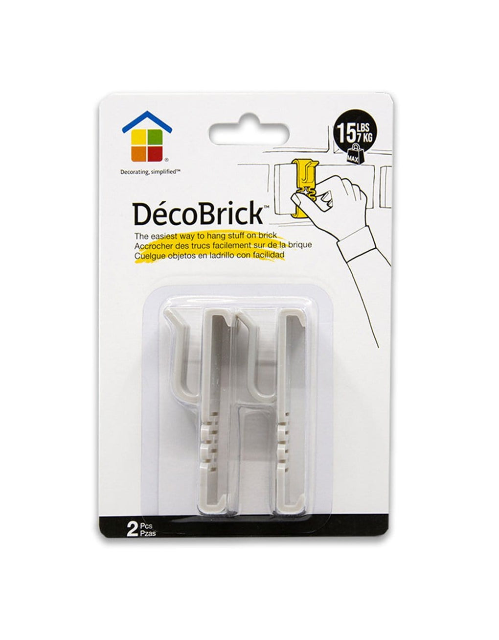 Brick Wall Picture Hanging Clips - 4 Pack - BrickClips - Perfect Picture  Lights
